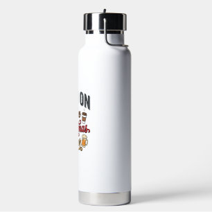Weihnachtsbier-Feiertags-Trinkdesign für Kaffee Trinkflasche