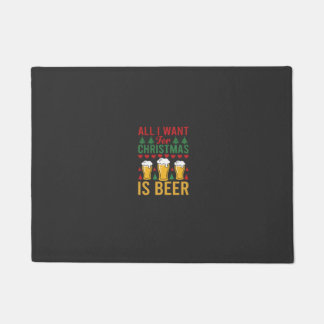 Weihnachtsbier Feiertags Trinken Fußmatte