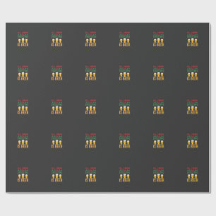 Weihnachtsbier Feiertags Trinken Geschenkpapier