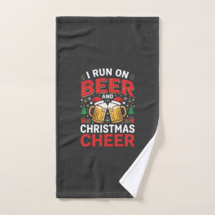 Weihnachtsbier Freuden Feiertags Trinken Handtuch