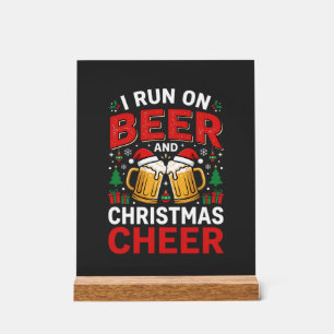 Weihnachtsbier Freuden Festtags Trinken Acrylschild