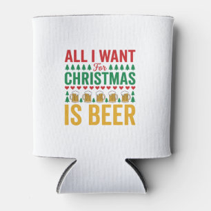 Weihnachtsbier Lustiges Weihnachtsgetränkedesign Dosenkühler