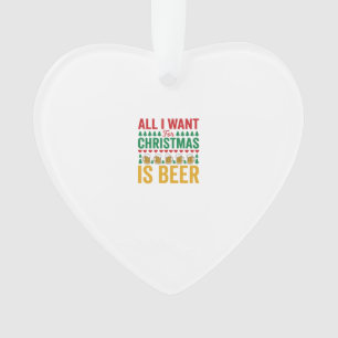 Weihnachtsbier Lustiges Weihnachtsgetränkedesign Ornament