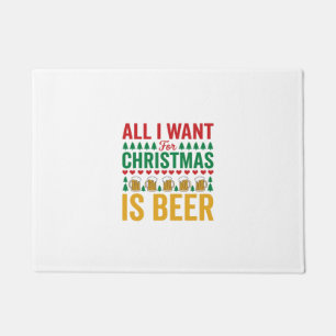 Weihnachtsbier Lustiges Weihnachtstrinken Design Fußmatte