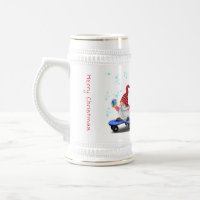 Weihnachtsbiere Stein Geschenk Skater Gnome mit Ge