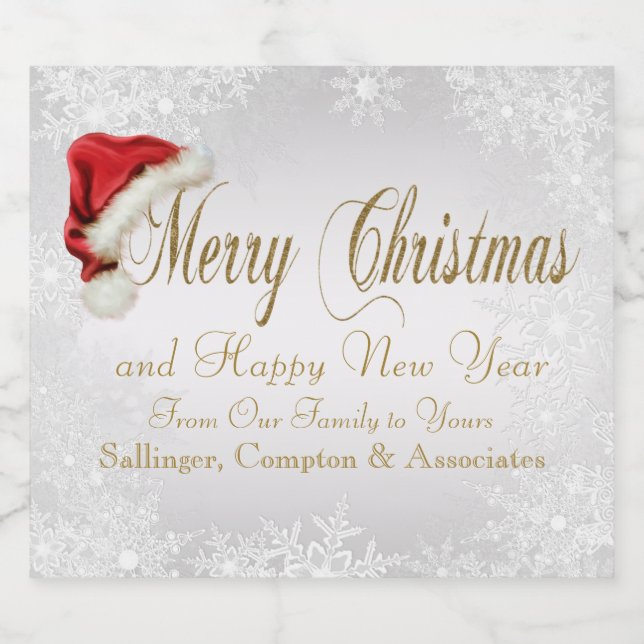 Weihnachtsbiermarken Bierflaschenetikett (Einzelnes Label)