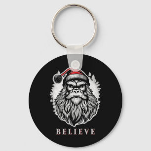 Weihnachtsbigfoot - Glaube an Bigfoot Tragen von S Schlüsselanhänger
