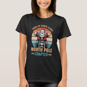 Weihnachtsbikersonnen am Nordpol C T-Shirt