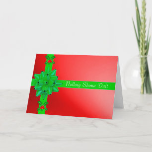 Weihnachtsbild für irische Weihnachtsgrüßkarte Feiertagskarte