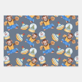 Weihnachtsbilder - Papierblätter Geschenkpapier Set