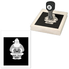 Weihnachtsbildtext Holzkunstkautschuk-Briefmarke Gummistempel
