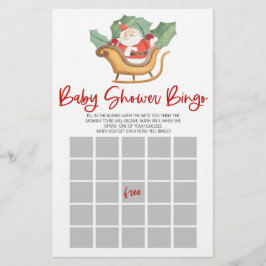 Weihnachtsbingo Baby Showspiel Briefpapier