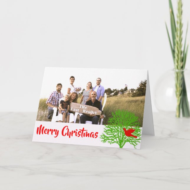 Weihnachtsbird - feiertagskarte (Vorderseite)