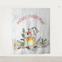 Weihnachtsbird in schneebedeckten Wäldern frohe We