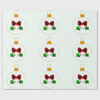 Weihnachtsbirne Klingelglocke Geschenkpapier