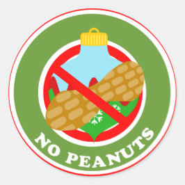 Weihnachtsbirne ohne Erdnüsse Aufkleber