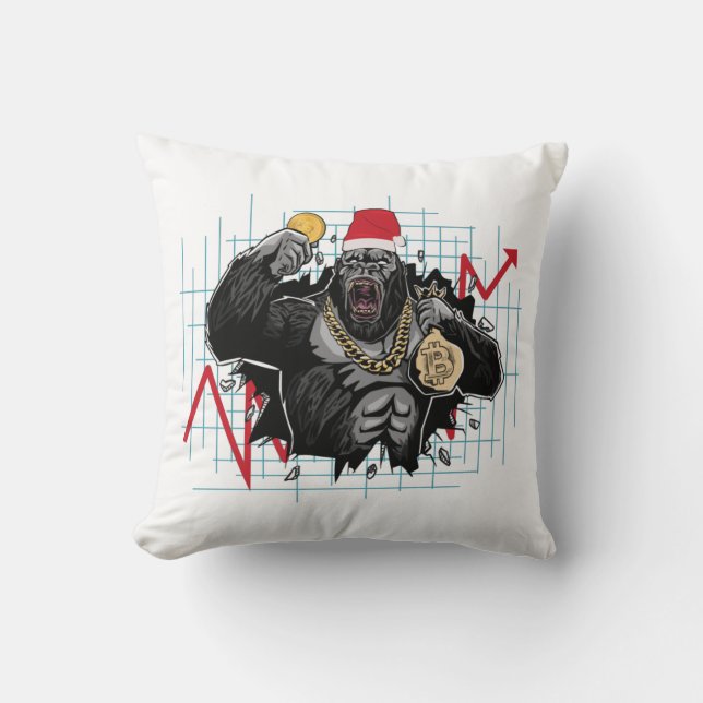 Weihnachtsbitcoin - Börse Kissen (Vorderseite)