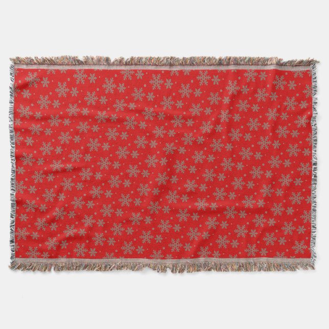 Weihnachtsblanket Holiday Snowflake Donnerschlag D Decke (Vorderseite)