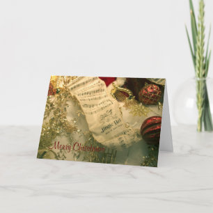 Weihnachtsblatt Musik-Jingle-Bells-Karte Feiertagskarte