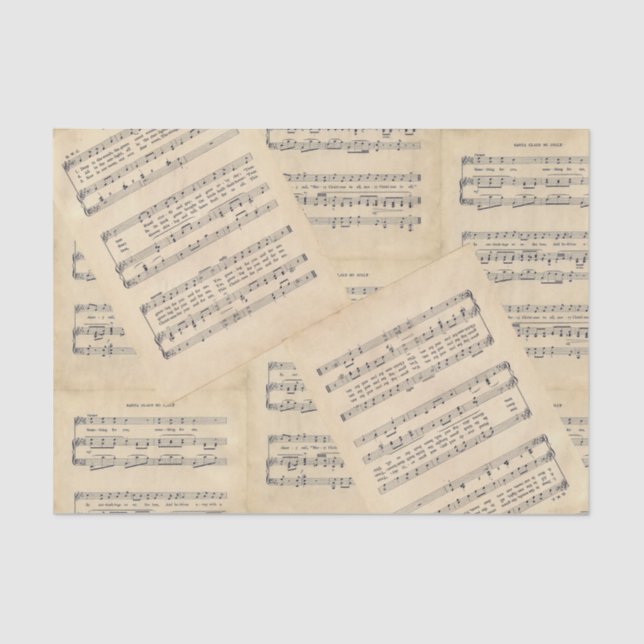 Weihnachtsblatt - Tissue Paper Seidenpapier (Vorderseite)