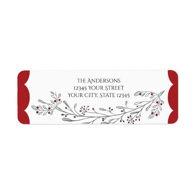 Weihnachtsblätter und Berries (Vorne)