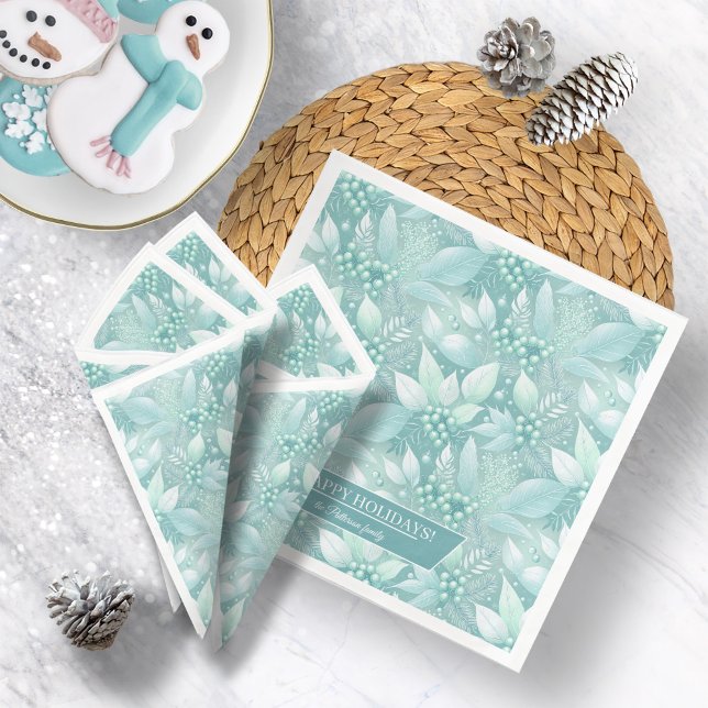 Weihnachtsblättern an der Küste - Muster #7 ID1009 Serviette (Von Creator hochgeladen)