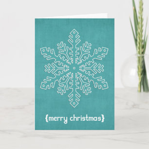 Weihnachtsblaue Schneeflocke 1 Frohe Weihnachtskar Feiertagskarte