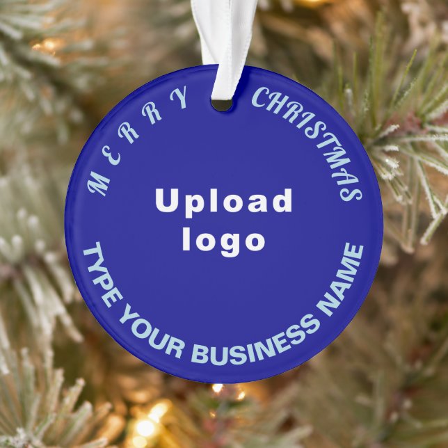Weihnachtsblauer Circle Acrylschmuck Ornament (Baum)