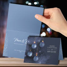 Weihnachtsblauer Ornamente Klein geflochten