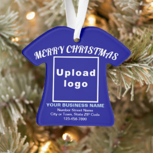 Weihnachtsblauer T - Shirt Form Acryl Ornament