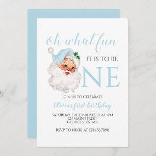 Weihnachtsblauer Weihnachtsfeiertag Einladung