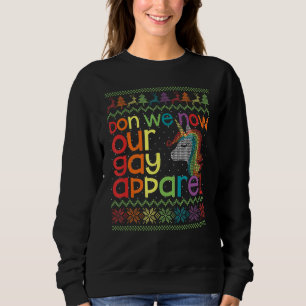 Weihnachtsblitz Don We now Our Gay Apparel Rainbow Sweatshirt