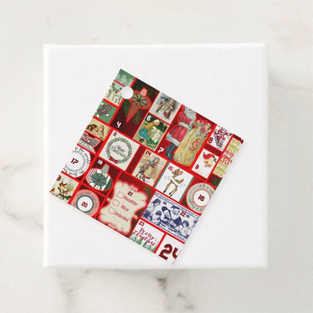 Weihnachtsblock-Illustrationsplätze Geschenkanhänger (Beispiel)