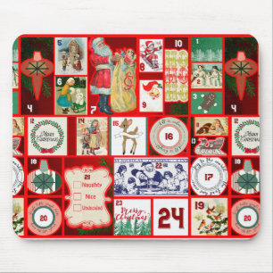 Weihnachtsblock-Illustrationsplätze Mousepad