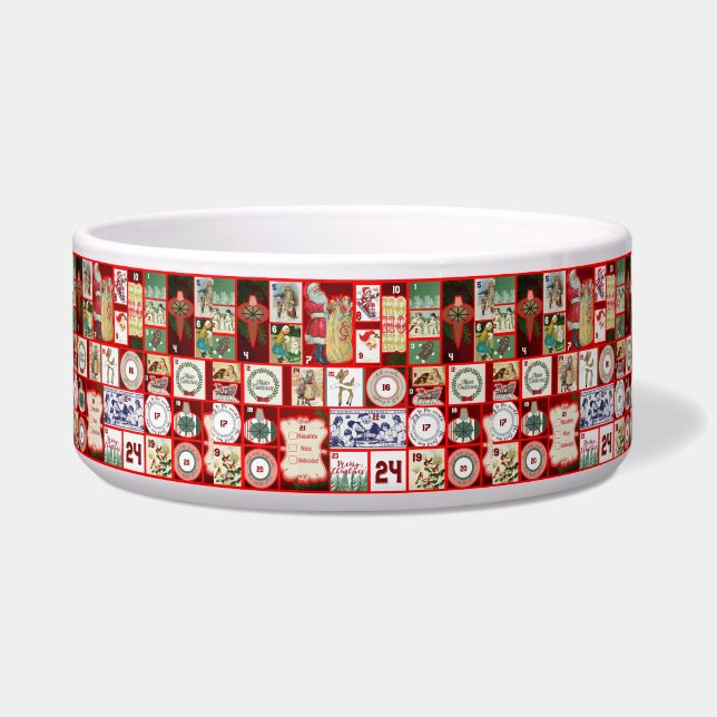 Weihnachtsblock-Illustrationsplätze Napf (Vorderseite)