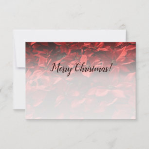 Weihnachtsblume Benutzerdefiniertes Foto Gratulati Mitteilungskarte