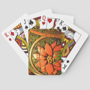WeihnachtsBlume Spielkarten