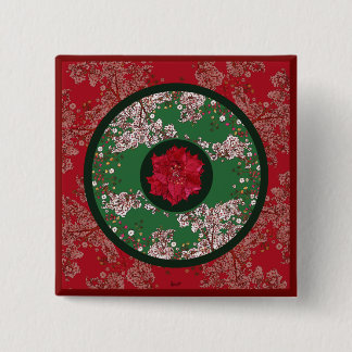Weihnachtsblumen Button