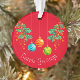 Weihnachtsblumen und -dekorationen ornament