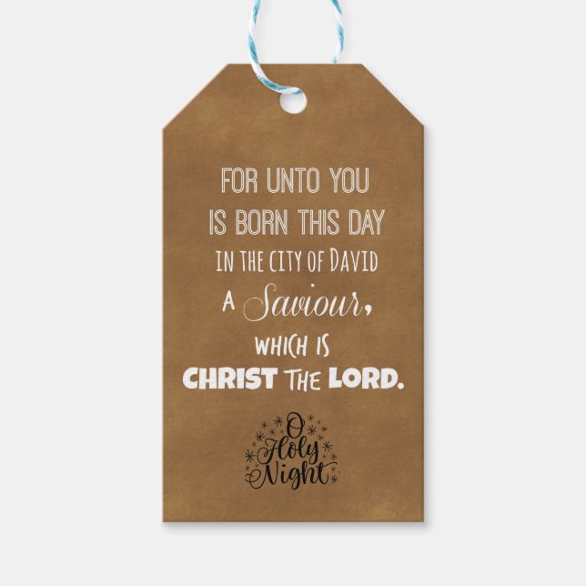 Weihnachtsblütenverse Geschenkanhänger (Vorderseite)