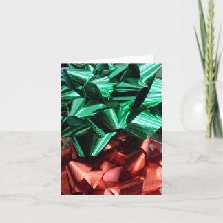 Weihnachtsbögen aus Metallfolie (Grün & Rot) Feiertagskarte