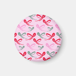 Weihnachtsbögen grün rosa whimiscal handgezeichnet magnet