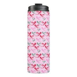 Weihnachtsbögen grün rosa whimsical handgezeichnet thermosbecher