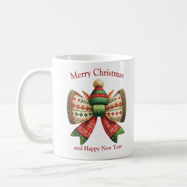 Weihnachtsbogen mit Ellenhut Kaffeetasse (Links)