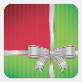 Weihnachtsbogen Quadratischer Aufkleber