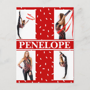 Weihnachtsbonbon Streusel 4 Fotocollage Postkarte