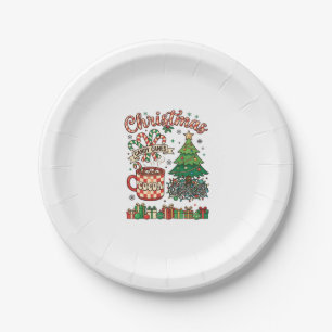 Weihnachtsbonbonstangen Kaka Chaos Baum Tasse Gesc Pappteller