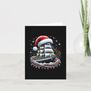 Weihnachtsboot Kreuzfahrtschiff Umgeben B Karte