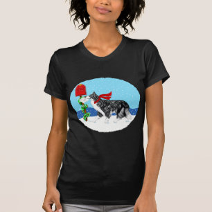 WeihnachtsBorder-Collie-Post T-Shirt