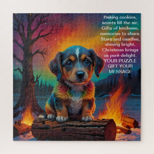 Weihnachtsbotschaft Freude Puzzle